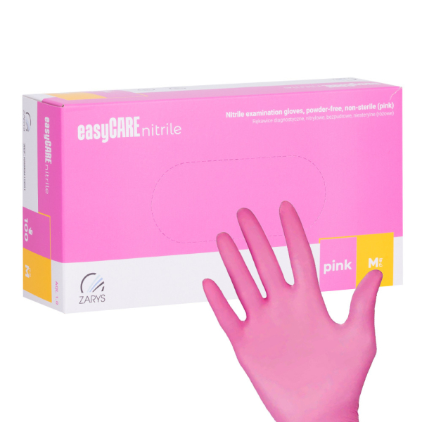 Gants Nitrile Rose